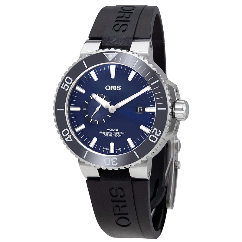 Oris Aquis Automatic Blue Dial Men's Watch #01 743 7733 4135-07 4 24 64EB - Watches of America