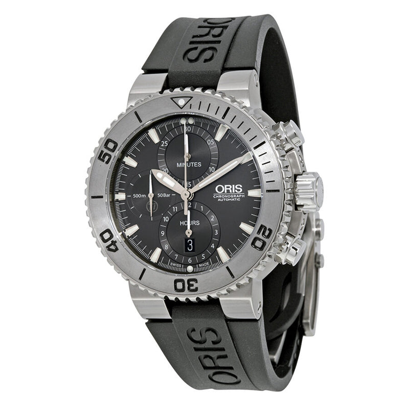 Oris Aquis Chronograph Grey Dial Men's Watch #01 674 7655 7253-07 4 26 34TEB - Watches of America