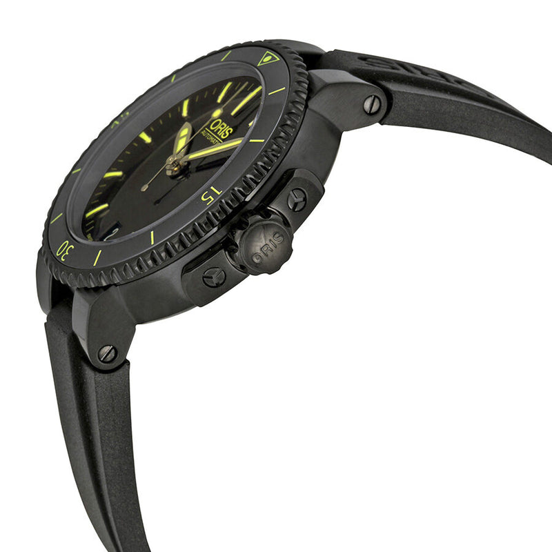 時計 Oris Aquis 36mm Oris Aquis Date Automatic 36mm Black Dial Black Rubber Watch