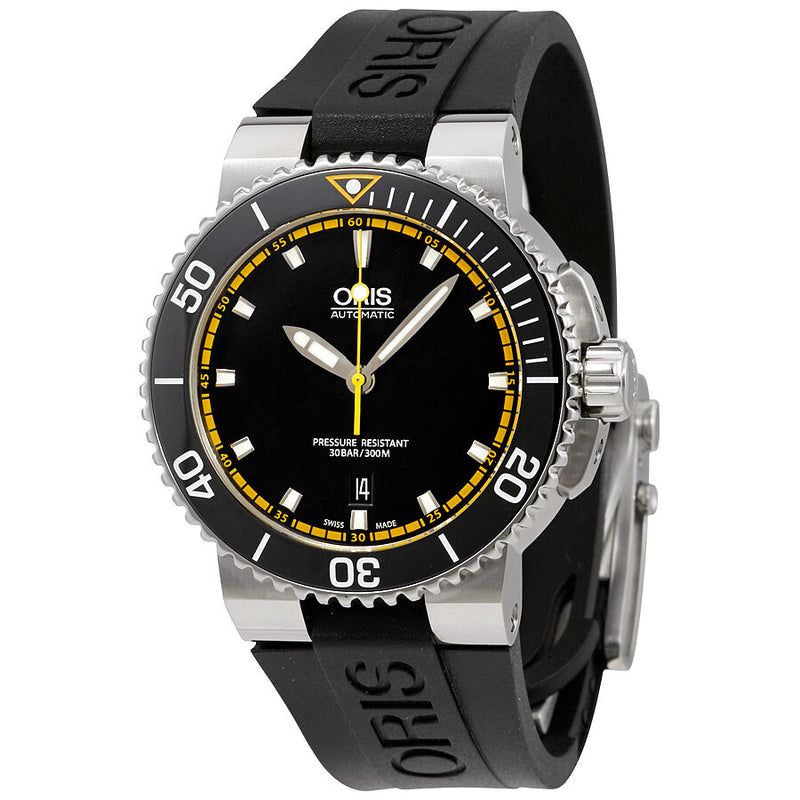 Oris Aquis Date Automatic Black Dial Men's Watch #01 733 7653 4127-07 4 26 34EB - Watches of America