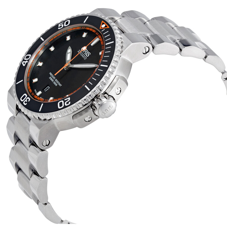 Oris Aquis Date Reloj autom tico para hombre con esfera negra 01