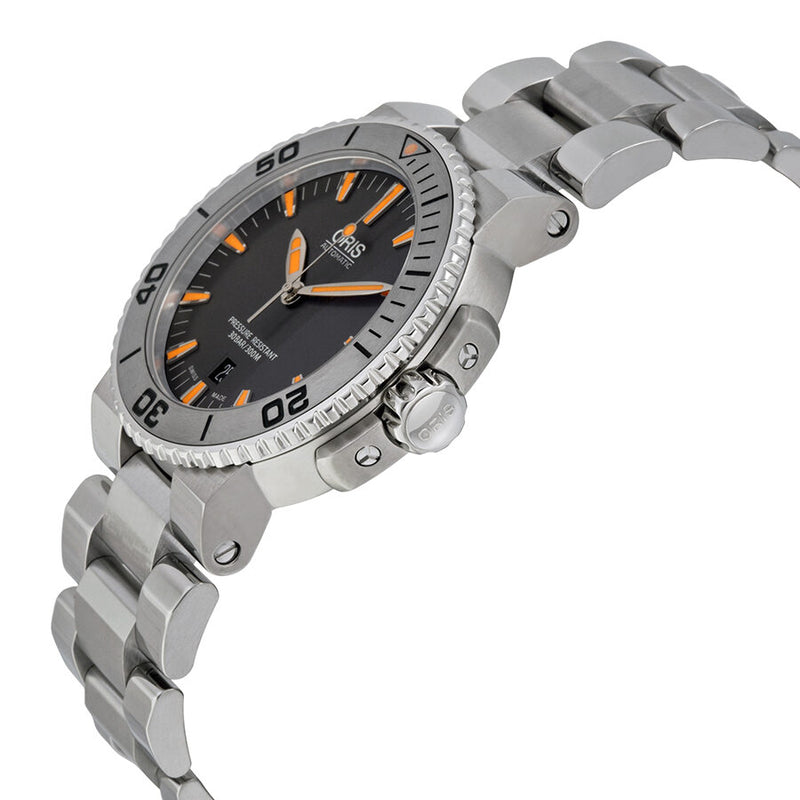 Oris Aquis Date Grey Dial Stainless Steel Men's Watch 733-7653-4158MB #01 733 7653 4158-07 8 26 01PEB - Watches of America #2