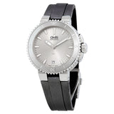 Oris Aquis Date Silver Dial Automatic Ladies Watch #01 733 7652 4141-07 5 18 14FC - Watches of America