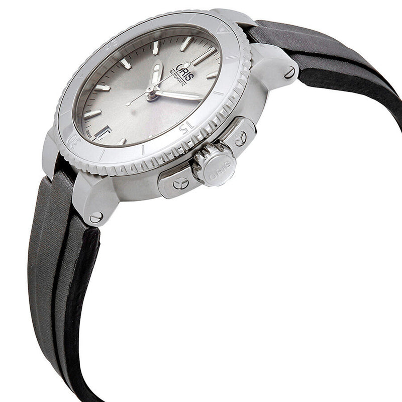 Oris Aquis Date Silver Dial Automatic Ladies Watch #01 733 7652 4141-07 5 18 14FC - Watches of America #2