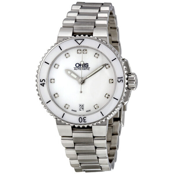 Oris Aquis Diamond Ladies Watch 733-7652-4191MB#01 733 7652 4191-07 8 18 01P - Watches of America