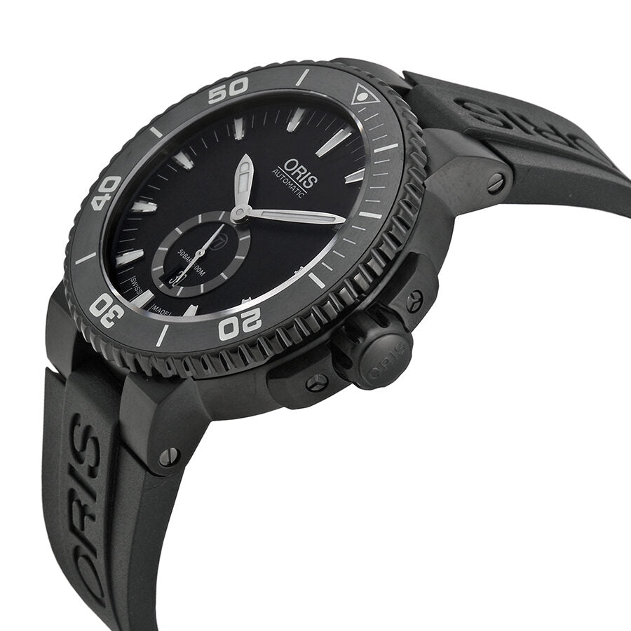 Oris Aquis Diver Automatic Black Dial Titanium Black Rubber Men s