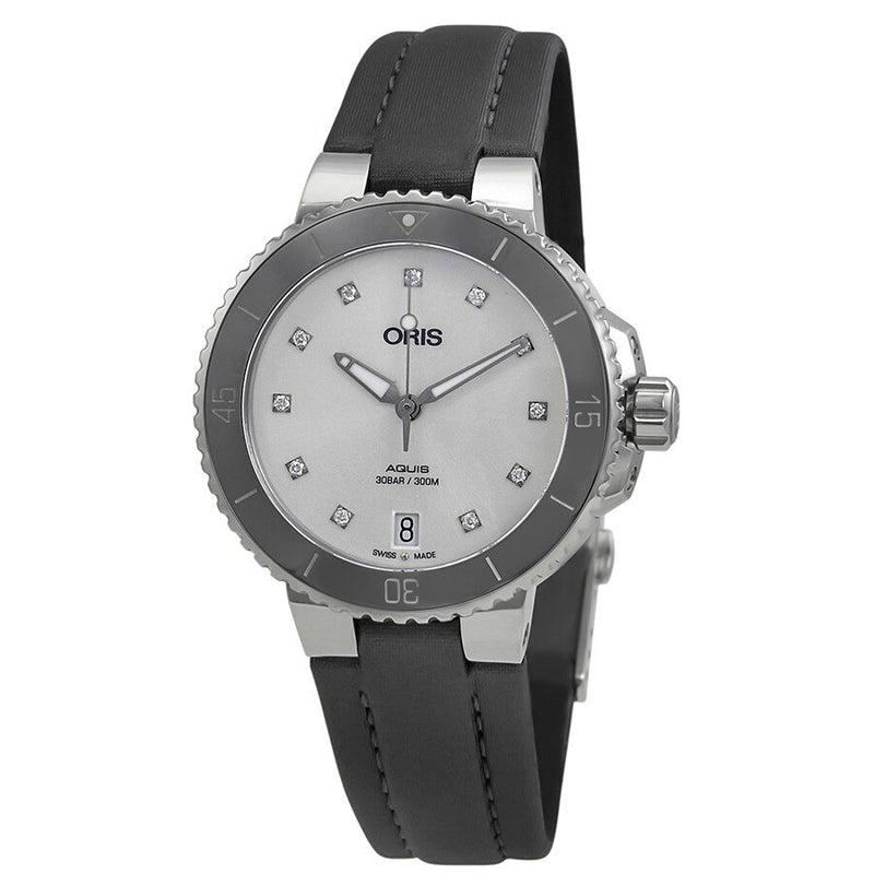 Oris Aquis White Dial Automatic Ladies Watch 733-7731-4191MB#01 733 7731 4191-07 8 18 05P - Watches of America