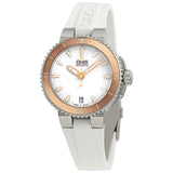 Oris Aquis White Dial Automatic Ladies Watch #01 733 7652 4356-07 4 18 31 - Watches of America