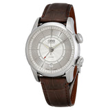 Oris Artelier Alarm Automatic Silver Dial Men's Watch #01 908 7607 4091-Set LS - Watches of America