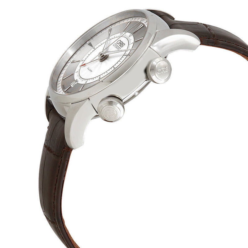 Oris Artelier Alarm Automatic Silver Dial Men's Watch #01 908 7607 4091-Set LS - Watches of America #2