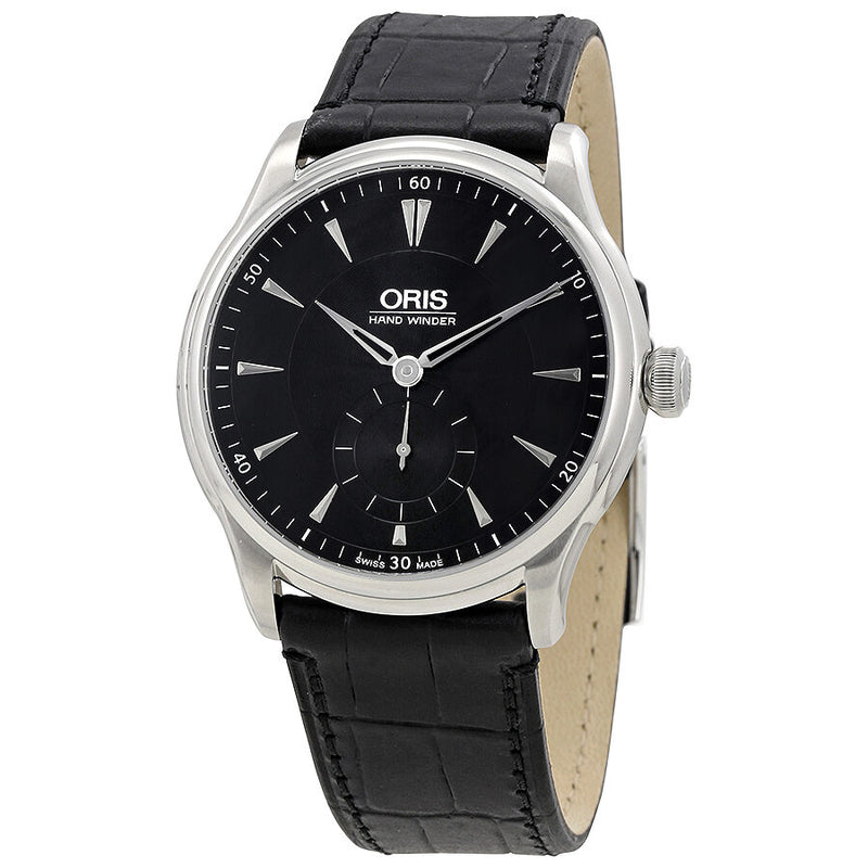 Oris Artelier Black Guilloche Dial Men's Watch #396-7580-4054LS - Watches of America