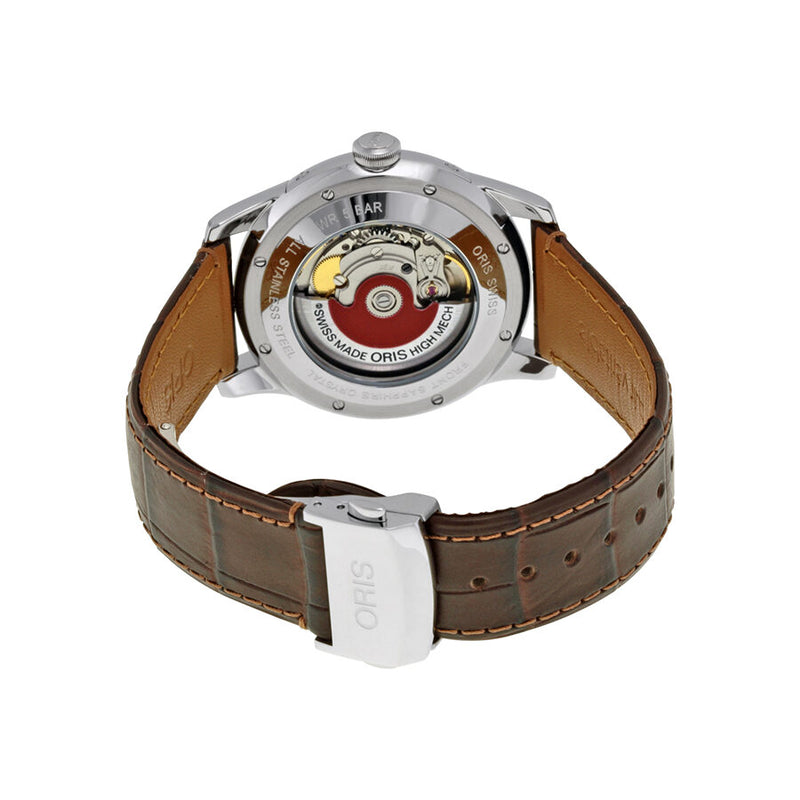 Oris Artelier Complication 2014 Silver Dial Dark Brown Leather Men's Watch 01 781 7703 4051-07 5 21 70FC #01 781 7703 4051-07 1 21 73FC - Watches of America #3