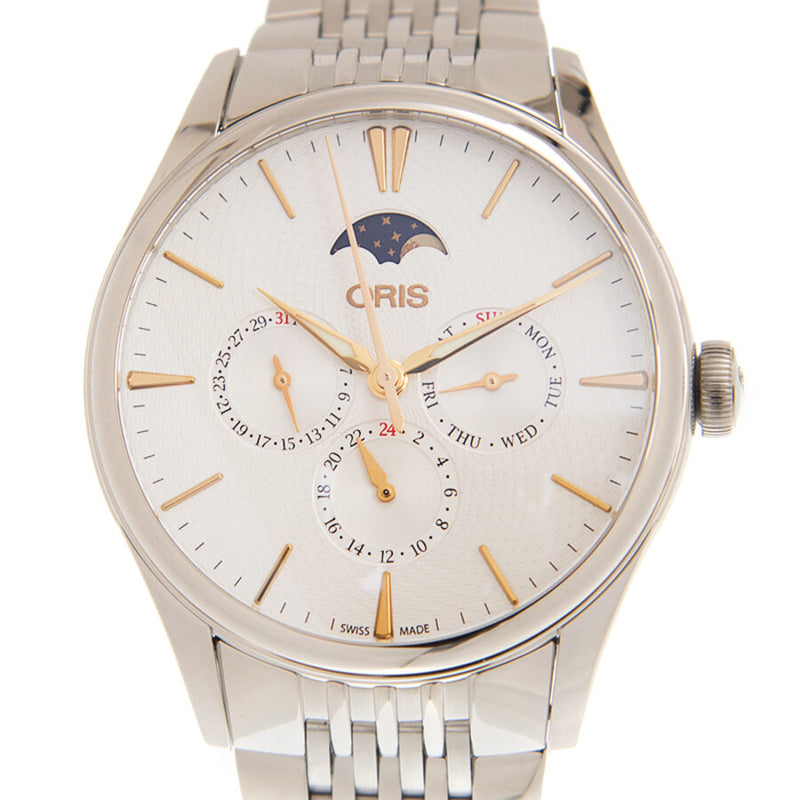 Oris Artelier Complication Automatic Silver Dial Unisex Watch #781 7729 4031 8 21 79 - Watches of America #2