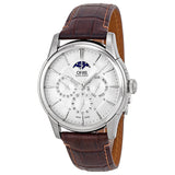 Oris Artelier Complication Silver Dial Brown Leather Men's Watch #01 582 7689 4051-07 5 21 70FC - Watches of America