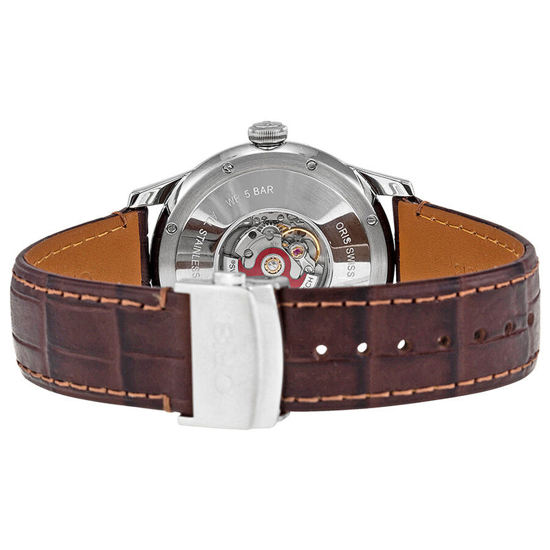 Oris Artelier Complication Silver Dial Brown Leather Men's Watch #01 582 7689 4051-07 5 21 70FC - Watches of America #3