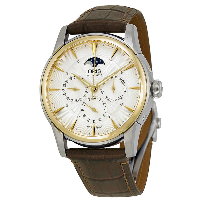 Oris Artelier Complication Silver Dial Men's Multifunction Watch #01 582 7689 4351-07 5 21 70FC - Watches of America