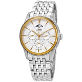 Oris Artelier Complication Moon Phase Silver Dial Men's Watch 582-7689-6351MB#01 582 7689 6351-07 8 21 77 - Watches of America