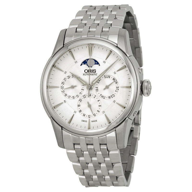 Oris Artelier Complication Silver Dial Stainless Steel Men's Watch #01 582 7689 4051-07 8 21 77 - Watches of America