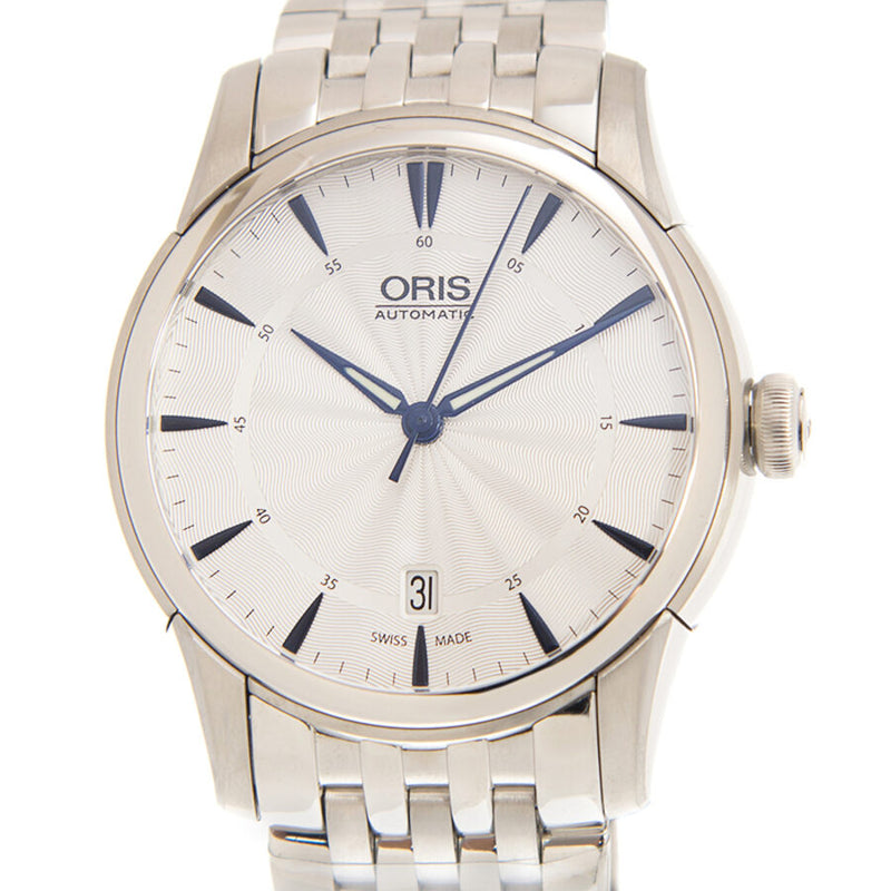 Oris artelier date online blue dial