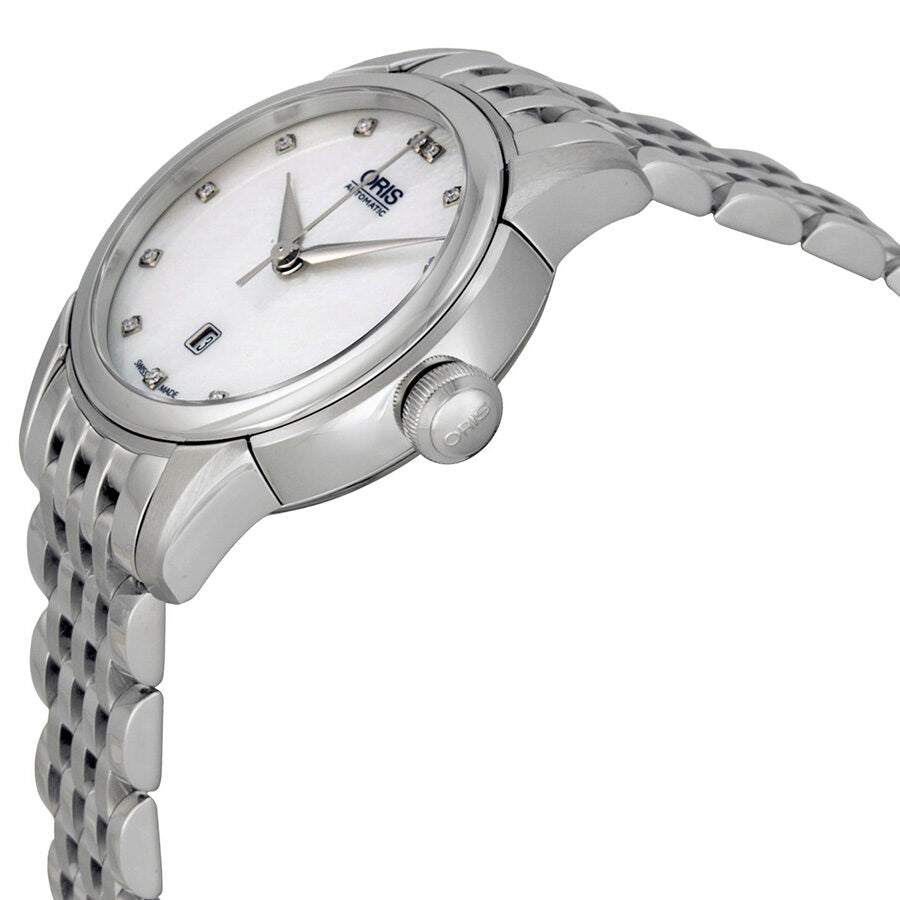 Oris Artelier Date Automatic Mother Of Pearl Diamond Dial 
