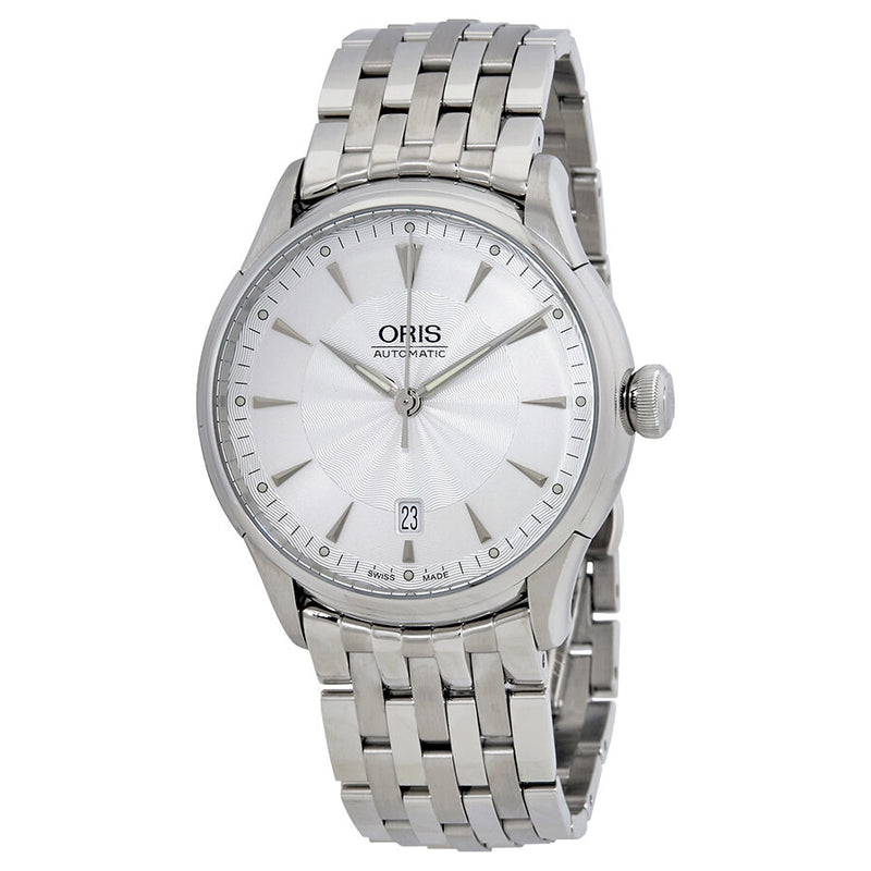 Oris Artelier Date Silver Dial Automatic Men's Steel Watch #01 733 7591 4091-07 8 21 73 - Watches of America