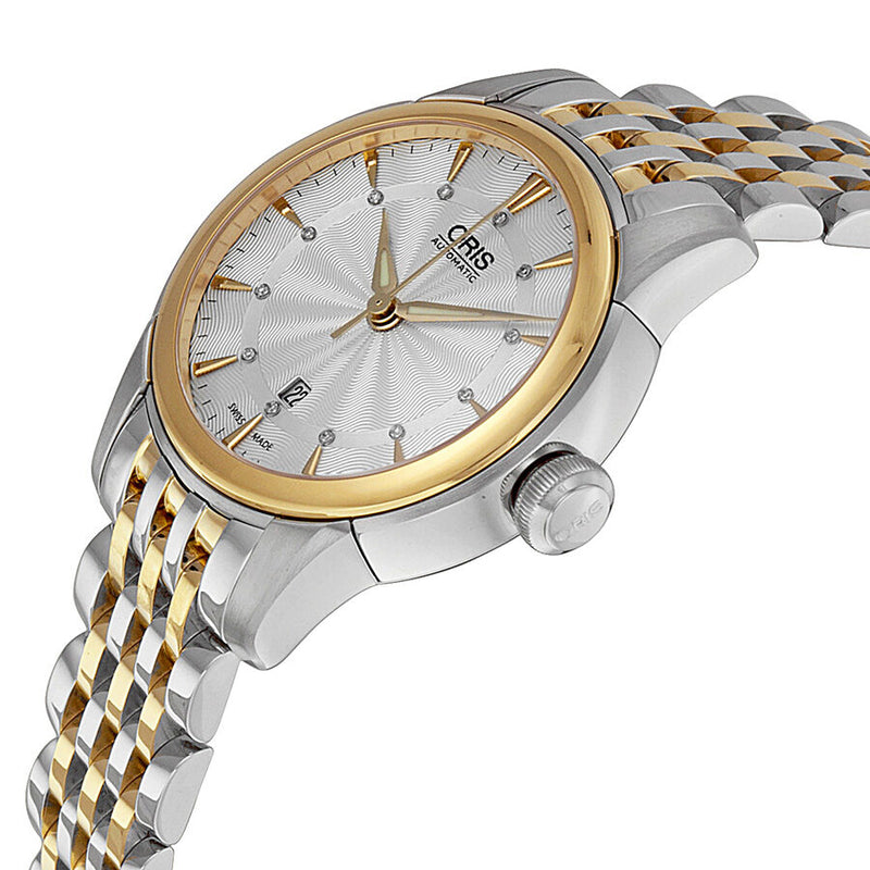 Oris Artelier Automatic Diamond Silver Dial Ladies Watch #01 561 7687 4351-07 8 14 77 - Watches of America #2