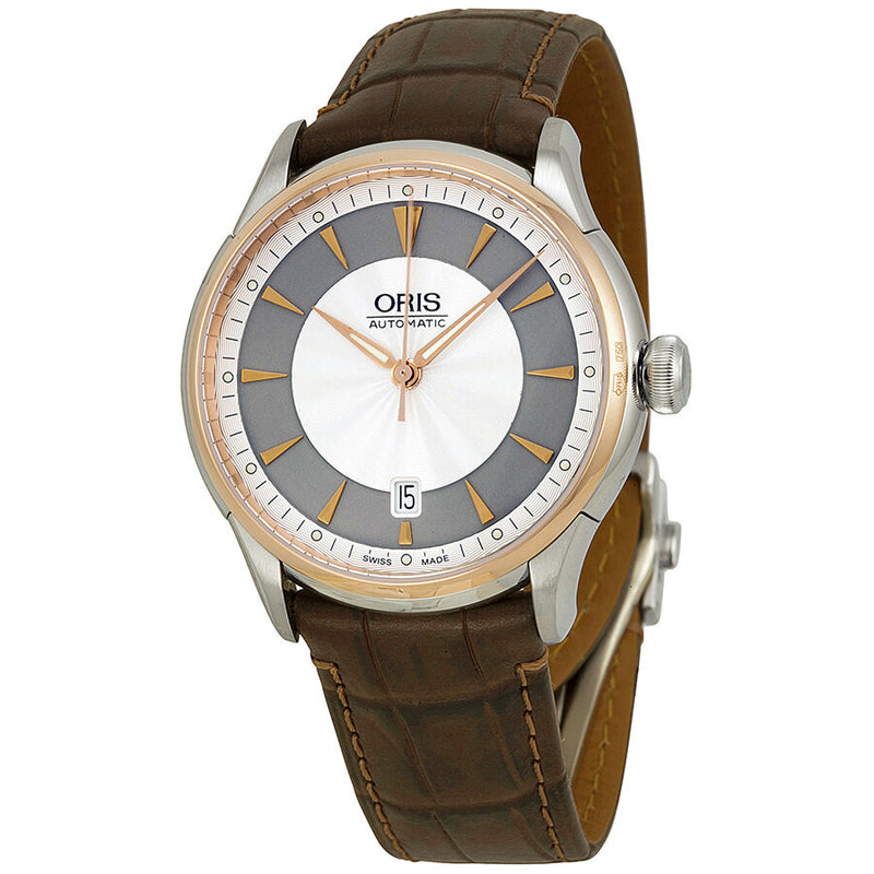 Oris Artelier Date Two Tone Automatic Men's Watch 733-7591-6351LS#01 733 7591 6351 07 5 21 70FC - Watches of America