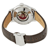 Oris Artelier Silver Skeleton Dial Automatic Ladies Dark Brown Leather Watch #01 560 7687 4351-07 5 14 70FC - Watches of America #3