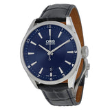 Oris Artix Blue Dial Blue Leather Strap Men's Watch 733-7713-4035LS#01 733 7713 4035-07 5 19 85FC - Watches of America