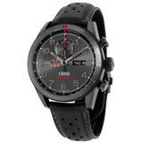 Oris Artix GT Audi Sport Chronograph Black Dial Black Leather Watch 778-7661-7784SET#01 778 7661 7784-Set LS - Watches of America