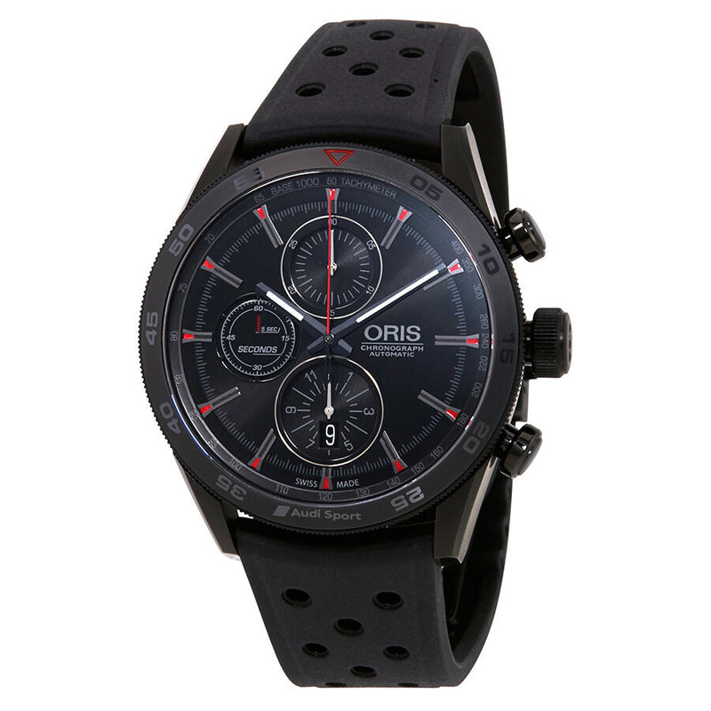Oris Audi Sport Chronograph Black Dial Men's Watch #01 774 7661 7784-Set RS - Watches of America