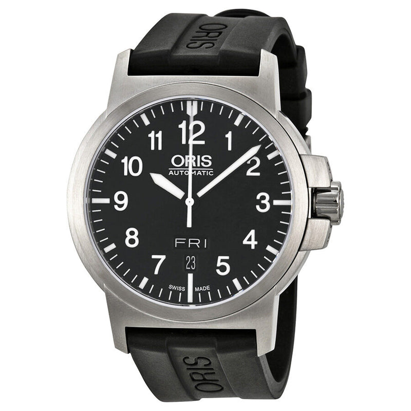 Oris BC3 Automatic Black Dial Black Rubber Men's Watch 735-7641-4164RS#01 735 7641 4164-07 4 22 05 - Watches of America