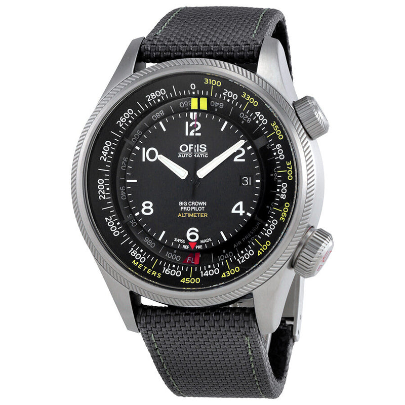 Oris Big Crown Altimeter Automatic Black Dial Men's Watch 733-7705-4164GYFS#01 733 7705 4164-07 5 23 17FC - Watches of America