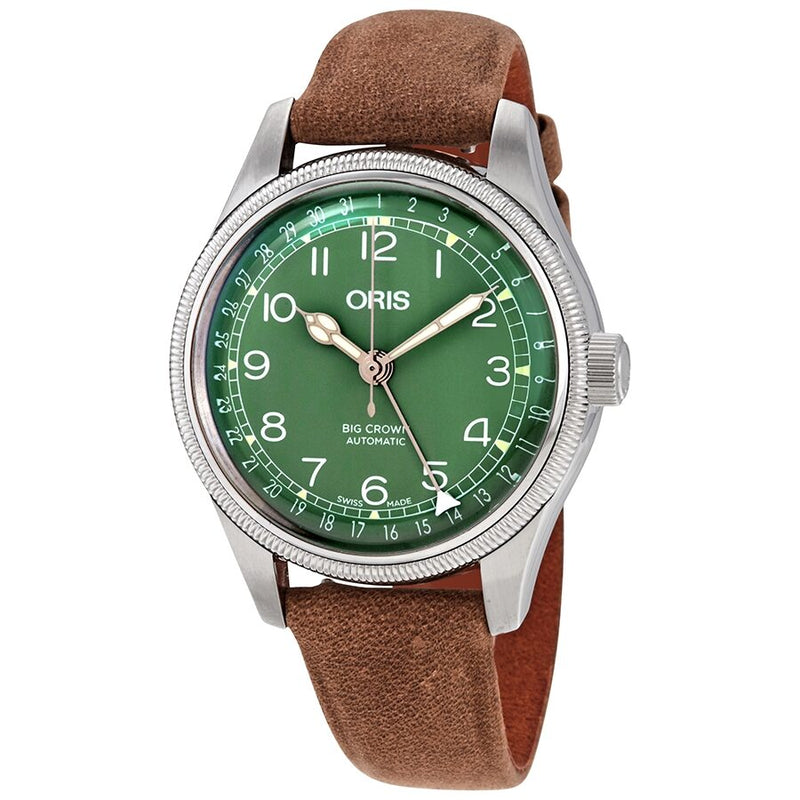 Oris Big Crown Automatic Green Dial Ladies Watch #01 754 7749 4067-07 5 17 68 - Watches of America