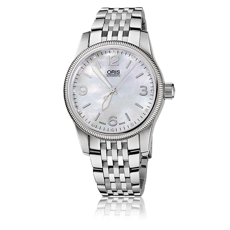 Oris Big Crown Date White Mother of Pearl Dial Automatic Stainless Steel Men's Watch #01 733 7649 4066 07 8 19 76 - Watches of America