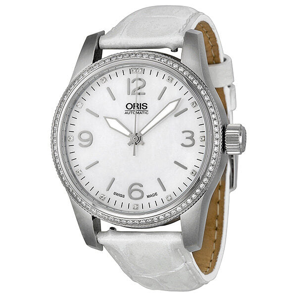 Oris Big Crown Diamonds Automatic Mother of Pearl Dial Ladies Watch #01 733 7649 4966 07 5 19 67 - Watches of America