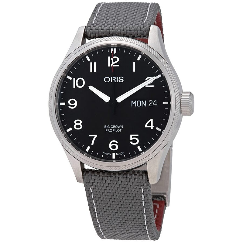 Oris Big Crown ProPilot Day Date Automatic Black Dial Men's Watch 01 752 7698 4194-07#752 7698 4194-SET TS - Watches of America