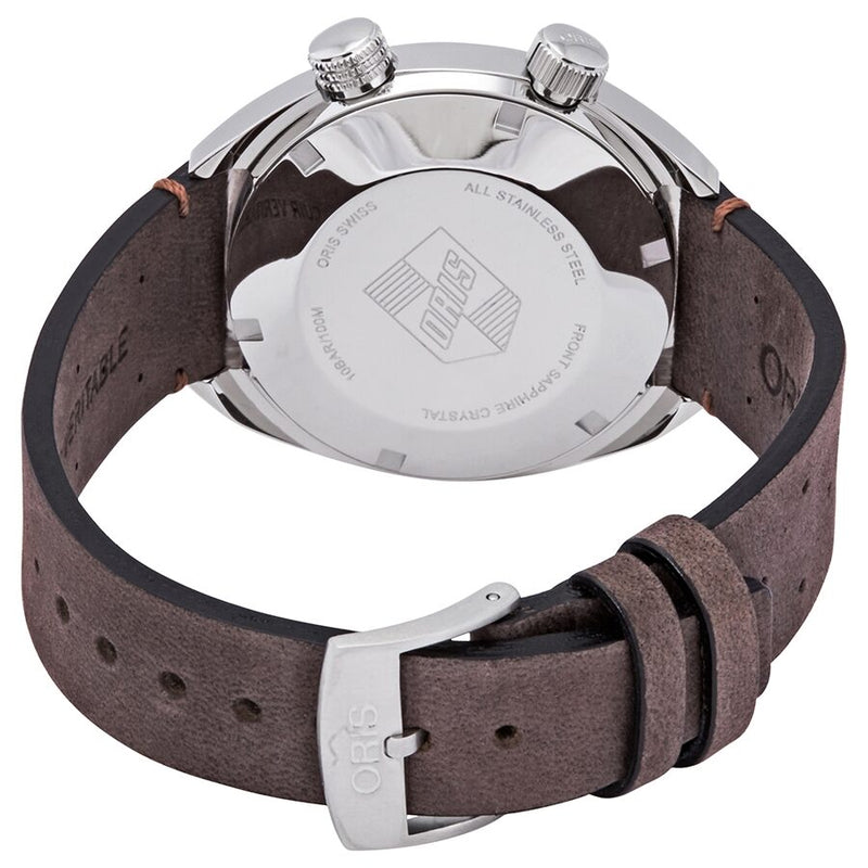 Oris Chronoris Black Dial Automatic Men's Leather Strap #01 733 7737 4054-07 5 19 45 - Watches of America #3