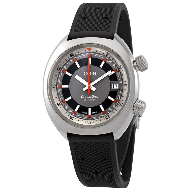 Oris Chronoris Date Automatic Grey Dial Men's Watch #01 733 7737 4053-07 4 19 01FC - Watches of America