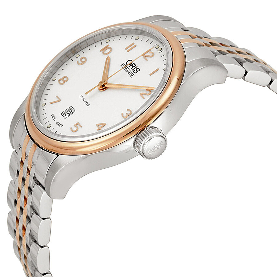 Oris Classic Reloj autom tico para hombre con esfera plateada