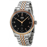 Oris Classic Date Automatic Black Dial Rose Gold and Steel Men's Watch #01 733 7594 4394-07 8 20 63 - Watches of America