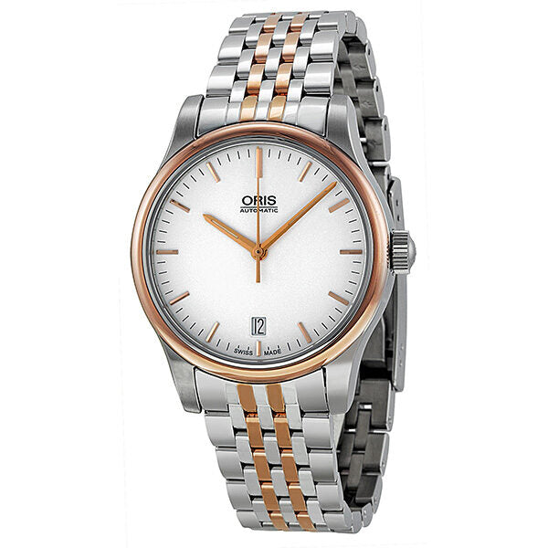 Oris Classic Date Automatic Silver Dial Two-Tone Men's Watch #01 733 7578 4351 07 8 18 63 - Watches of America