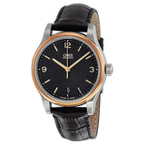 Oris Classic Date Black Dial Black Leather Men's Watch#733-7578-4334LS - Watches of America