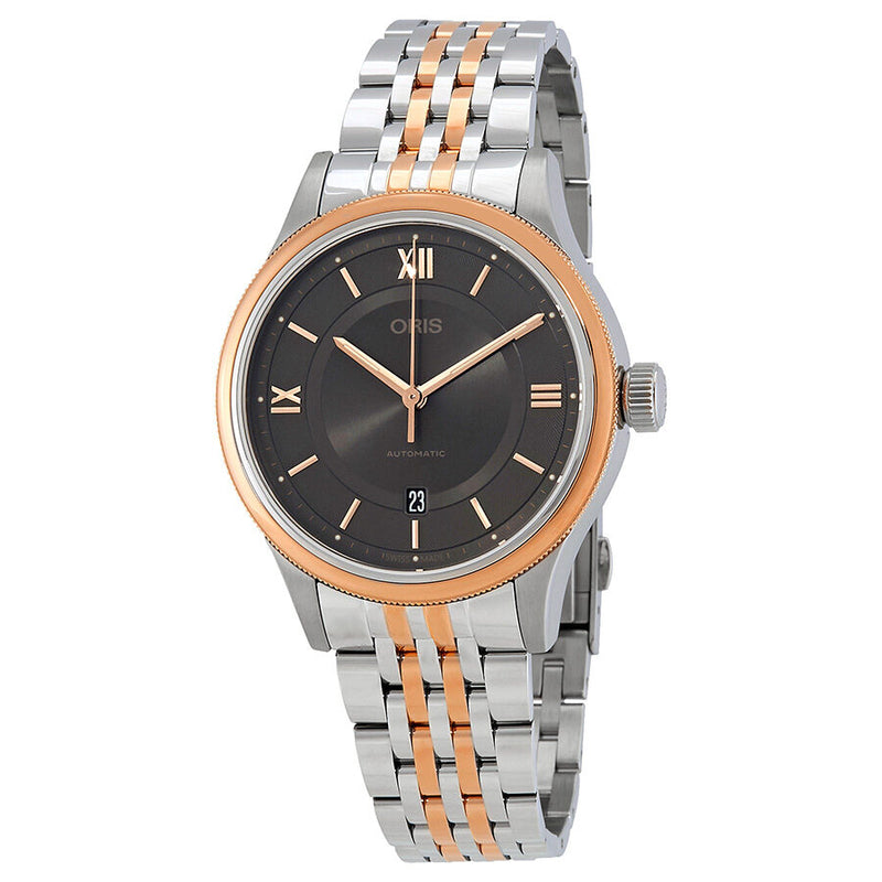 Oris Classic Grey Dial Automatic Men's Two Tone Steel Watch #01 733 7719 4373-07 8 20 12 - Watches of America