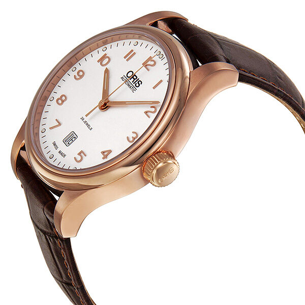 Oris Classic White Dial Rose Gold PVD Men's Watch 733-7594-4891LS #01 733 7594 4891-07 6 20 12 - Watches of America #2
