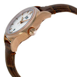 Oris Date White Dial Brown Leather Ladies Back Watch 561-7650-4851LS#01 561 7650 4851 07 6 14 10 - Watches of America #2