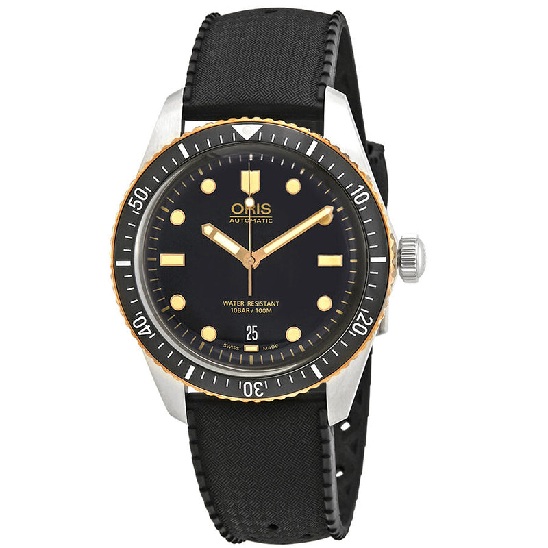 Oris Divers Automatic Black Dial 40mm Men's Watch #01 733 7707 4354-07 4 20 18 - Watches of America