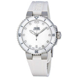 Oris Divers Date Automatic White Dial Ladies Watch 01 733 7652 4191 07#01 733 7652 4191-07 4 18 31 - Watches of America