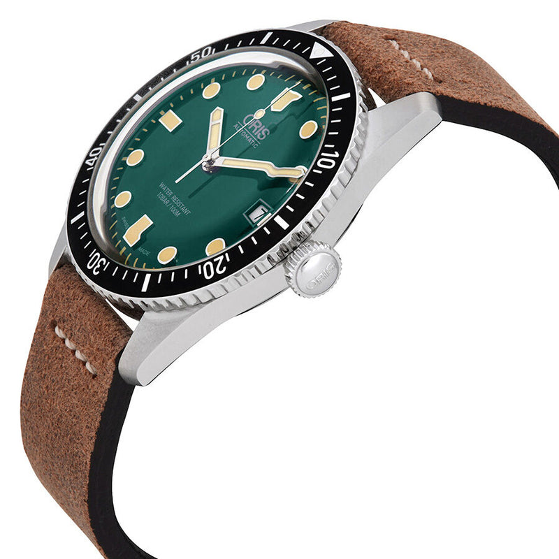 Oris Divers Dixry Five Green Dial Men's Watch 733-7720-4057LS #01 733 7720 4057-07 5 21 02 - Watches of America #2