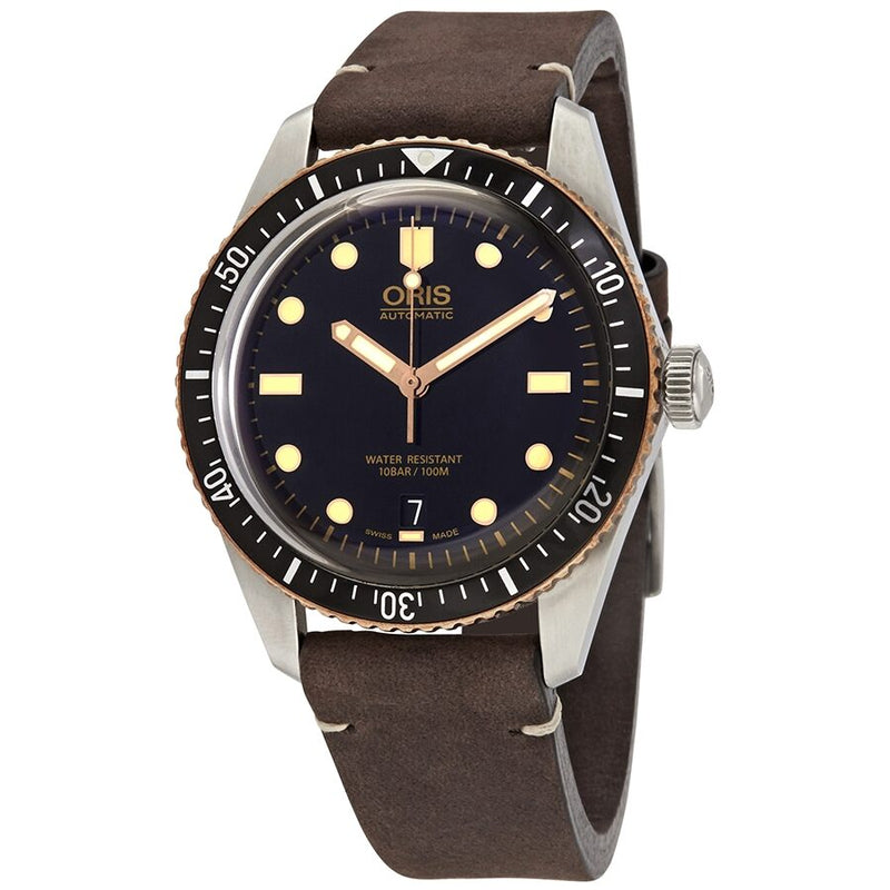Oris Divers Sixty-Five Automatic Black Dial Men's Watch #01 733 7707 4354-07 5 20 55 - Watches of America